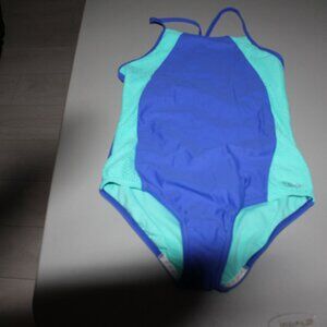 Dark Peri 1 Pcs Speedo Swimsuit Size 16 New